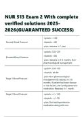 NUR 513 Exam 2 With complete verified solutions 2025-2026&lpar;GUARANTEED SUCCESS&rpar;&period;