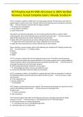 PCT Practice test &num;1 With All Correct & 100&percnt; Verified Answers&vert; Actual Complete Exam&vert; Already Graded A&plus;
