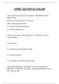 APHY 164 FINAL EXAM QUESTIONS AND ANSWERS 2025