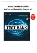 Applied Calculus&comma; 8th Edition &ndash; Waner & Costenoble &vert; Full Solutions Manual &lpar;Chapters 1&ndash;9&rpar;