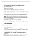 Prehospital Emergency Pharmacology &lpar;Bledsoe&comma; 8th Ed&period;&rpar; - 2025&sol;2026 Study Guide