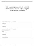 Nate heat pump exam with all correct & 100&percnt; verified answers &vert;actual complete exam &vert;already graded a&plus;