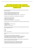 Nate Industry Competency Exam&colon; Commercial Refrigeration with All Correct & 100&percnt; Verified Answers &vert;Updated to Pass