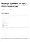 EPA 608 Type 2 Practice  Exam fully solved & updated 2025-2026&lpar;latest version verified for accuracy&rpar; &vert; 20242025Latest&excl;&excl; 