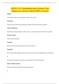 AEPA U&period;S&period; Constituition and Arizona Test - Quizzes & Answers Solved 100&percnt; Correct&period;