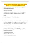 AEPA Physical Education NT506 &vert; Latest Updated Quizzes & Answers Solved 100&percnt; Correct&period;