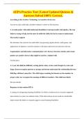 AEPA Practice Test &vert; Latest Updated Quizzes & Answers Solved 100&percnt; Correct&period;