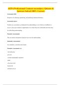 AEPA Professional Content &lpar;secondary&rpar; Quizzes & Answers Solved 100&percnt; Correct&period;