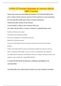 CONS 127 Practice Questions & Answers Solved 100&percnt; Correct&period;