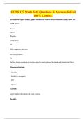 CONS 127 Study Set &vert; Questions & Answers Solved 100&percnt; Correct