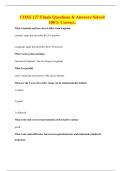 CONS 127 Finals Questions & Answers Solved 100&percnt; Correct