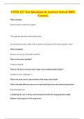 CONS 127 Test Questions & Answers Solved 100&percnt; Correct&period;