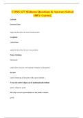 CONS 127 Midterm Questions & Answers Solved 100&percnt; Correct