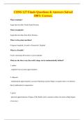 CONS 127 Finals Questions & Answers Solved 100&percnt; Correct