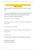 CONS 127 Sample Questions & Answers Solved 100&percnt; Correct