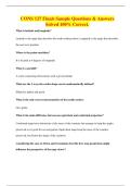 CONS 127 Finals Sample Questions & Answers Solved 100&percnt; Correct