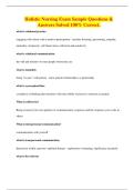 Holistic Nursing Exam Sample Questions & Answers Solved 100&percnt; Correct