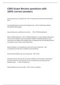 PACKAGE DEAL &colon;  CWS EXAM