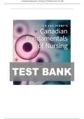 TEST BANK FOR Potter and Perry's Canadian Fundamentals of Nursing&comma; 7th Edition by Barbara J&period; Astle&comma; Wendy Duggleby ISBN&colon; 9780323870658 COMPLETE GUIDE ALL CHAPTERS COVERED WITH RATIONALES 100&percnt; VERIFIED A&plus; GRADE ASSURED&excl;&excl;&excl;&excl;NEW LATEST UPDATE&excl;&excl;&excl;&excl;&excl;&excl;