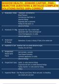 SHADOW HEALTH - EDWARD CARTER - PAIN &ndash; OBJECTIVE QUESTIONS & DETAILED COMPLETE SOLUTIONS RATED 100&percnt; CORRECT