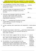 ADMF106 EXAM WITH ALL CORRECT & 100&percnt; VERIFIED ANSWERS&vert;ACTUAL COMPLETE EXAM&vert;ALREADY GRADED A&plus;