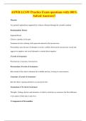 ASWB LCSW Practice Exam questions with 100&percnt; Solved Answers