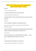 MDCA 1321 Final exam review-Questions & Answers Solved 100&percnt; Correct