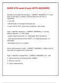 NURS 676 week 6 quiz WITH ANSWERS&comma;