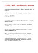 PPN 302 Week 1 questions with answers
