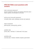 PPN 302 FINAL exam questions with answers