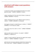 electrical craft helper exam questions with answers