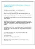 Maryville NUR 621 Adult Health Exam 4 with precise detailed answers 