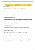 NURS 640 Week 1 QUESTIONS AND ANSWERS