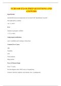 NURS 640 EXAM PREP QUESTIONS AND ANSWERS