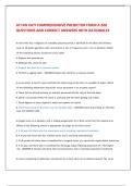 ATI RN VATI COMPREHENSIVE PREDICTOR FORM A 200 QUESTIONS AND CORRECT ANSWERS WITH RATIONALES 