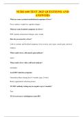 NURS 640 TEST 2025 QUESTIONS AND ANSWERS