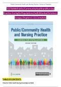 Test Bank&colon; Public &sol; Community Health and Nursing Practice&comma; 2nd Edition 2nd Edition by Savage - Ch&period; 1-22&comma; 9780803677111&comma; with Rationales