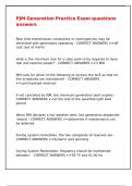 PJM Generation Practice Exam questions answers