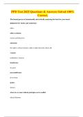 PPD Test 2025 Questions & Answers Solved 100&percnt; Correct