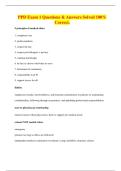 PPD Exam 1 Questions & Answers Solved 100&percnt; Correct