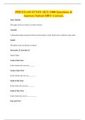 PPD EXAM STYDY SET&vert; 1000 Questions & Answers Solved 100&percnt; Correct