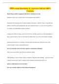 PPD exam Questions & Answers Solved 100&percnt; Correct