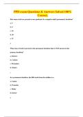 PPD exam Questions & Answers Solved 100&percnt; Correct