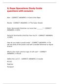 IL Rope Operations Study Guide questions with answers