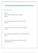 SACA 201-Definitions Exam with correct answers