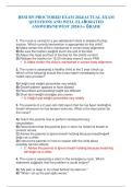 HESI RN Proctored Exam Questions and Answers 20252026 COMPLETE  GUIDE