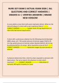 NURS 327 EXAM 2 ACTUAL EXAM 2026 &vert; ALL QUESTIONS AND CORRECT ANSWERS &vert; GRADED A&plus; &vert; VERIFIED ANSWERS &vert; BRAND NEW VERSION&excl;