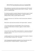 APEA 3P 2.0 Exam Questions and Answers Updated 2025