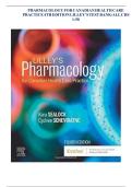 PHARMACOLOGY FOR CANADIAN HEALTH CARE PRACTICE 4TH EDITION LILLEY&rsquo;S TEST BANK&sol;ALL CHS 1-58