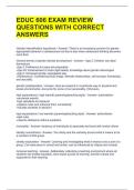 EDUC 606 EXAM REVIEW QUESTIONS WITH CORRECT ANSWERS 